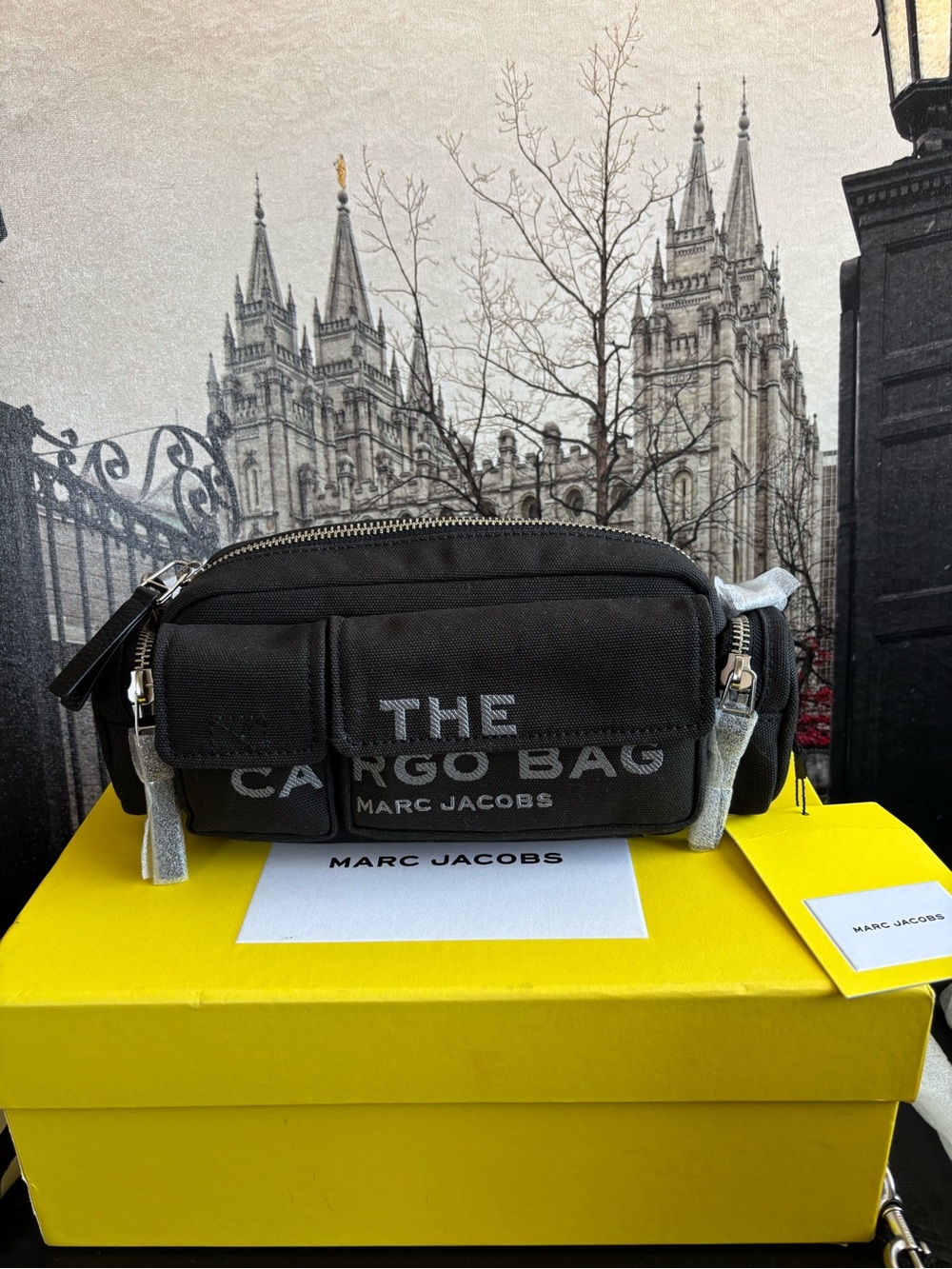 Marc Jacobs Black 'The Cargo Bag” Doble Strap - Picture 7 of 16